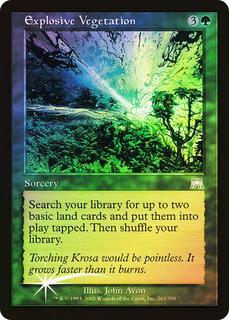 Explosive Vegetation