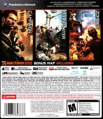Back Cover | Call of Duty Black Ops II Playstation 3