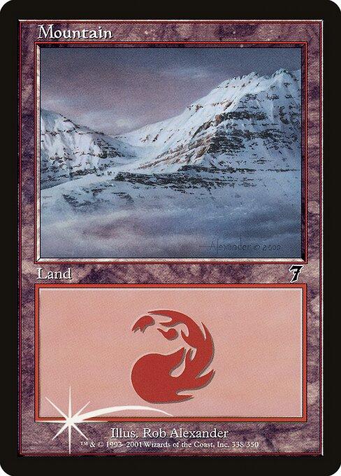 Tap to enlarge Mountain – Foil, Magic 7th Edition
