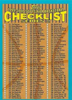 Checklist Series 2
