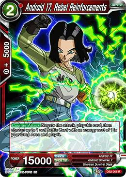 Android 17, Rebel Reinforcements DB2-005 Dragon Ball Super Divine Multiverse