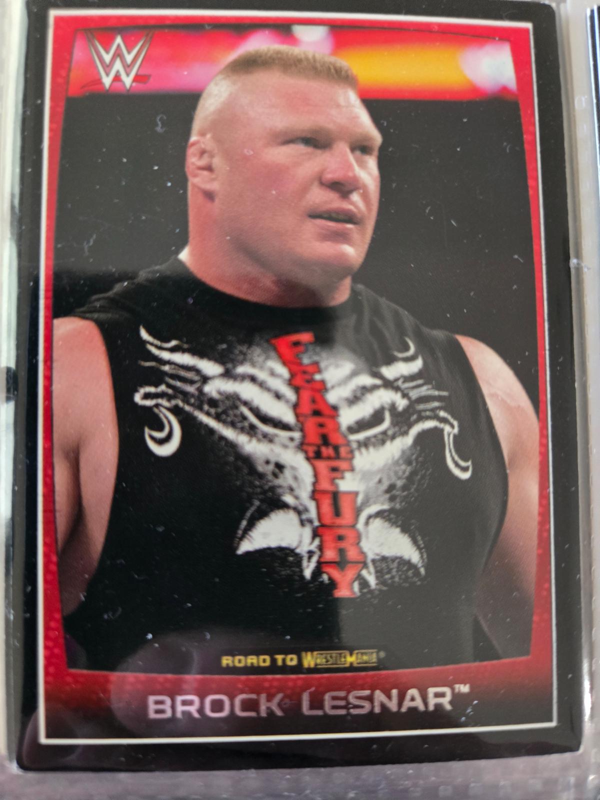 Brock Lesnar #111 Wrestling Cards 2015 Topps WWE Road to Wrestlemania Promos