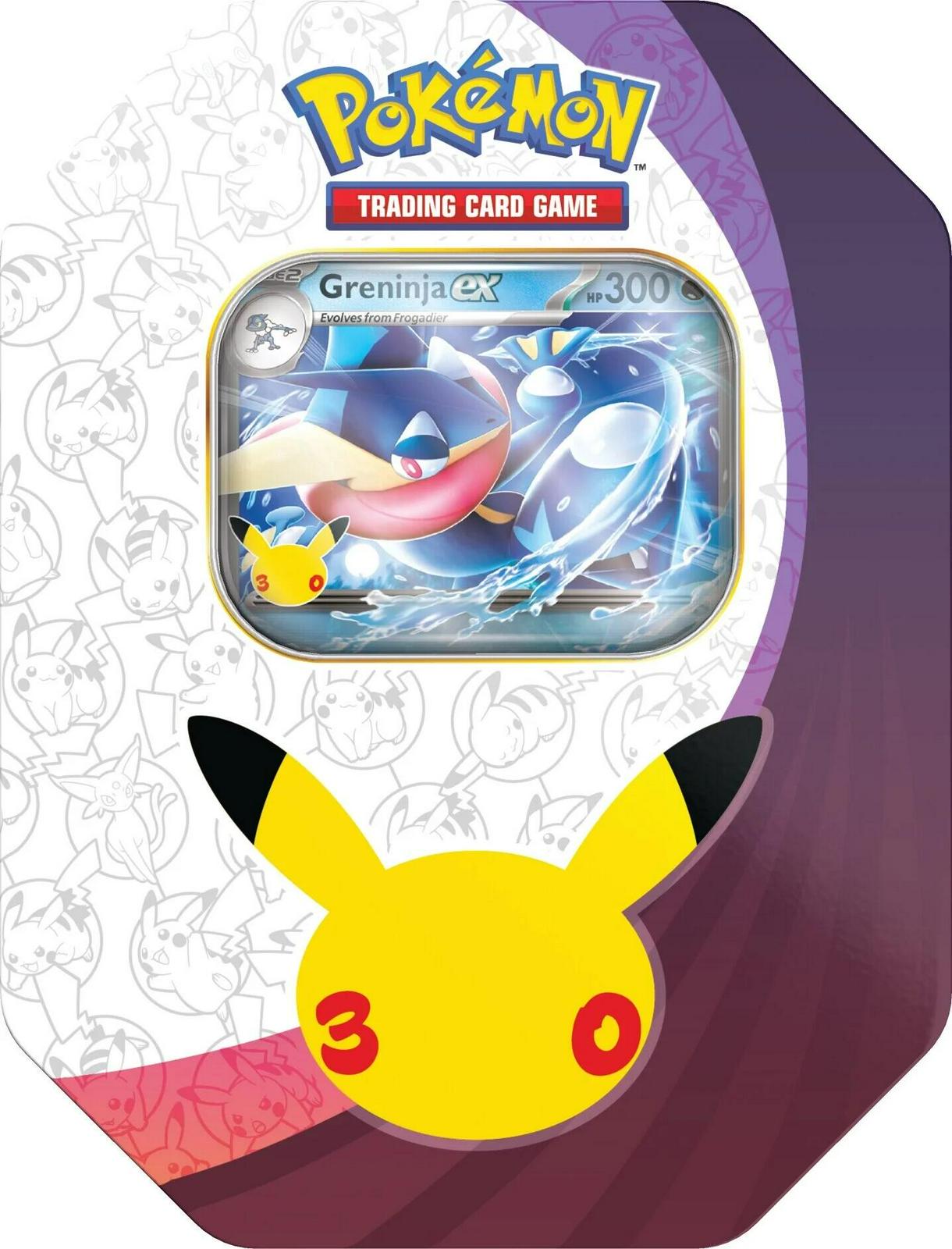 Pokémon TCG: 30th Celebration ex Tin — Greninja ex — Pre-Order