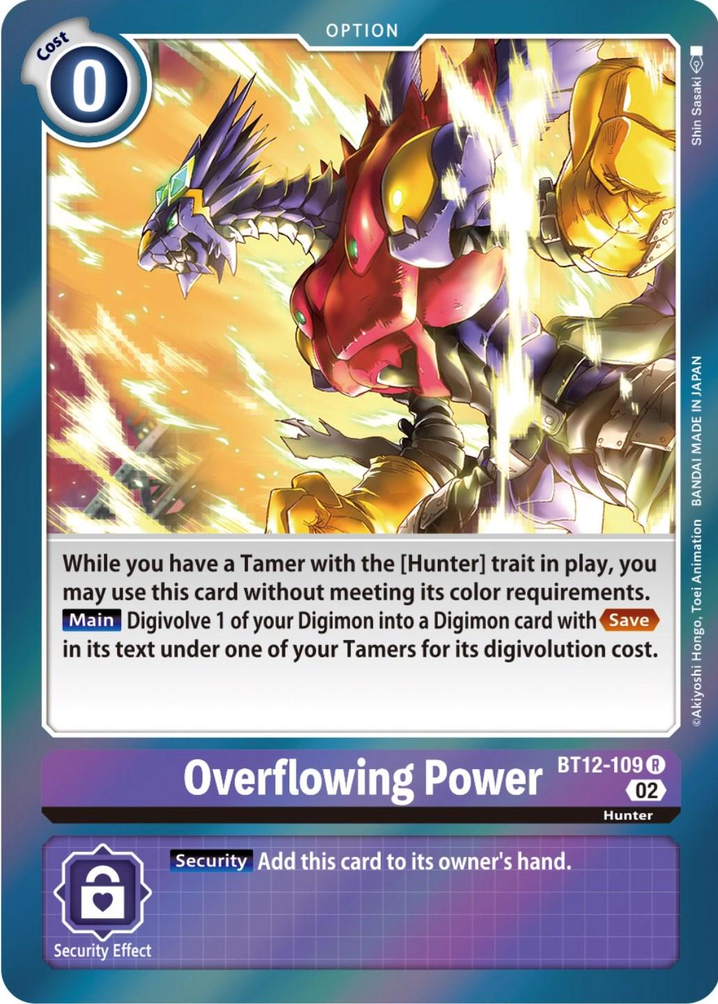 Overflowing Power front