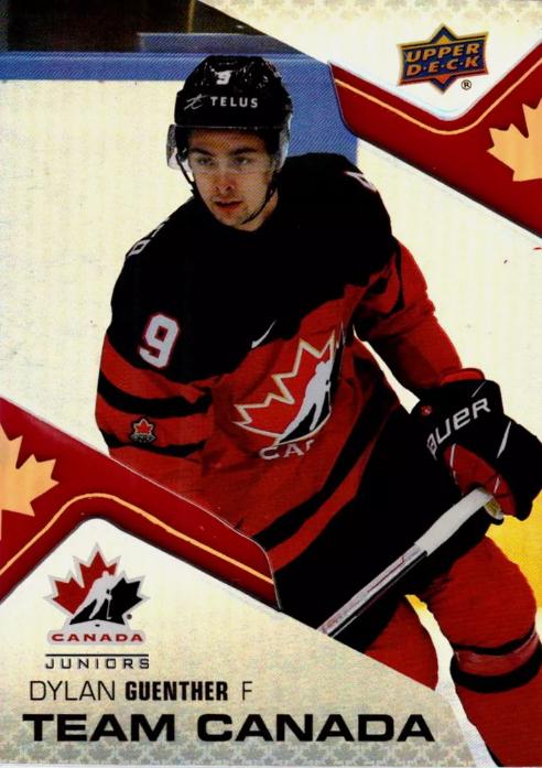 Dylan Guenther #CA-11 Hockey Cards 2022 Upper Deck Team Canada Juniors Acetates