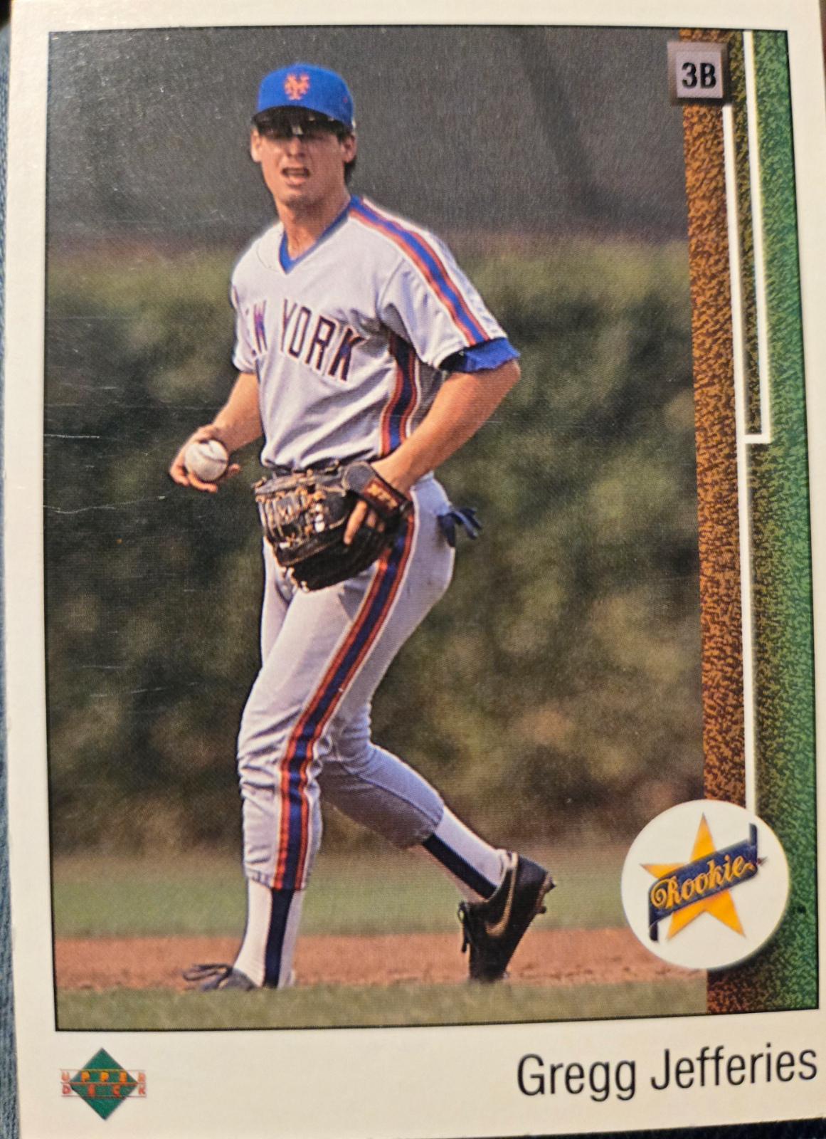 Gregg Jefferies #9 Baseball Cards 1989 Upper Deck