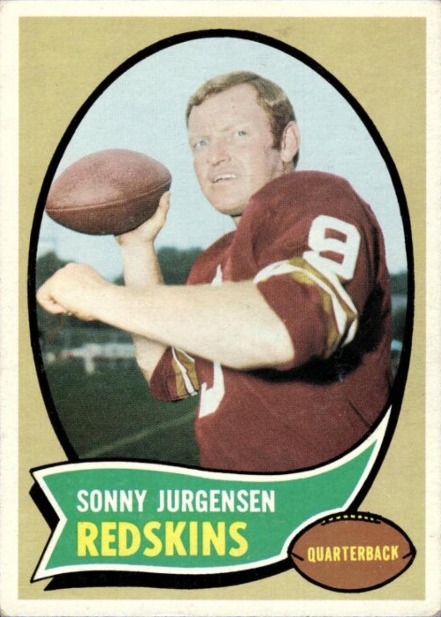 Sonny Jurgensen #200 Football Cards 1970 Topps