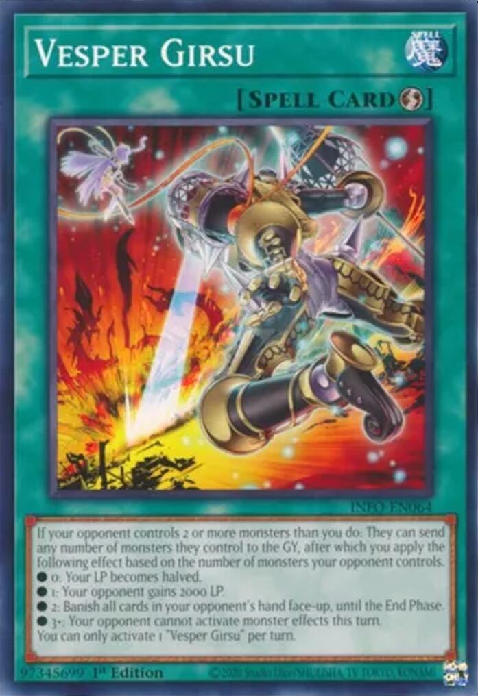 Vesper Girsu INFO-EN064 YuGiOh The Infinite Forbidden