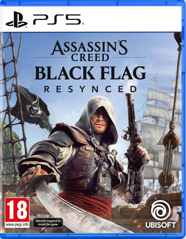 Carátula de Assassin´s Creed Black Flag Resynced Standard Edition para PS5 (edición PAL España)