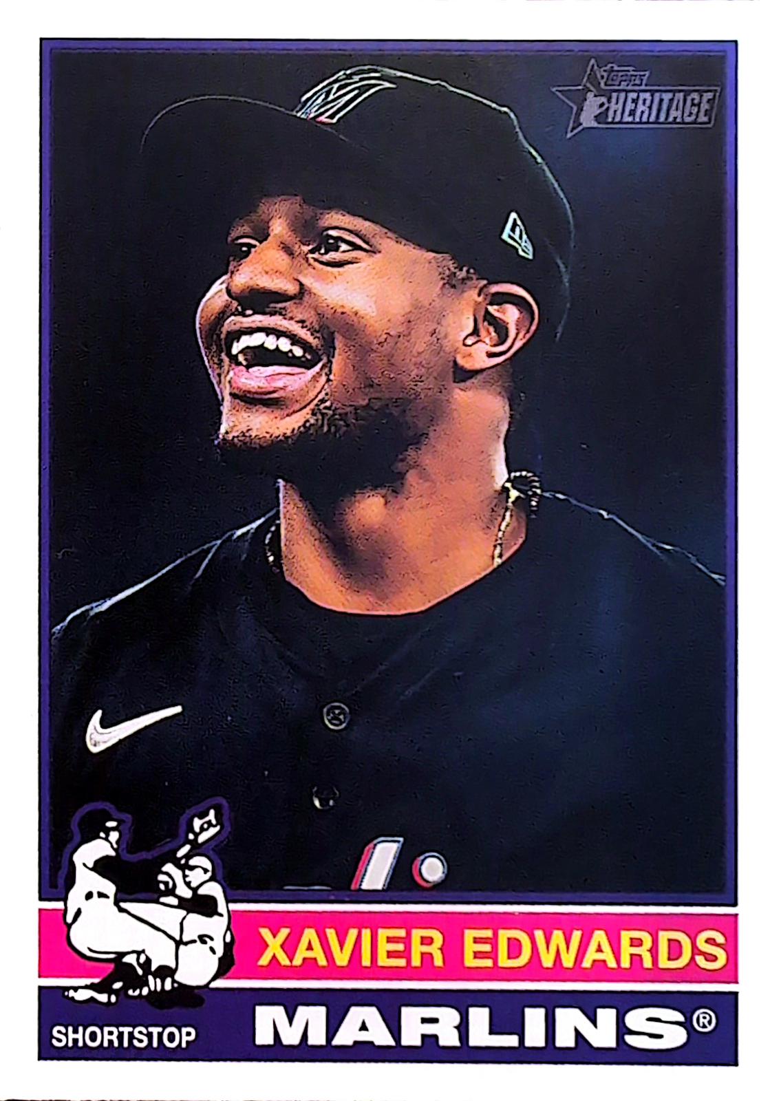 Xavier Edwards #368 Baseball Cards 2025 Topps Heritage