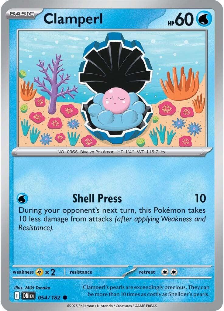 Clamperl #54 Pokemon Destined Rivals