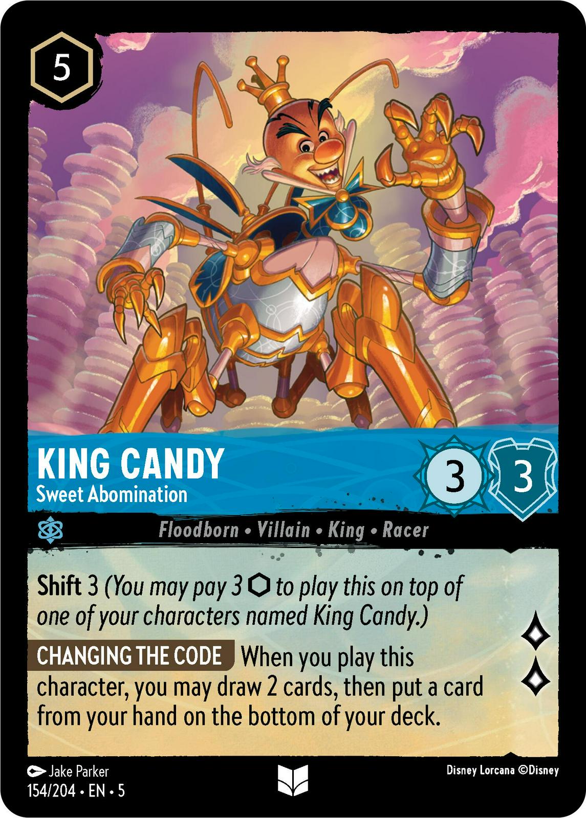 King Candy - Sweet Abomination #154 Lorcana Shimmering Skies
