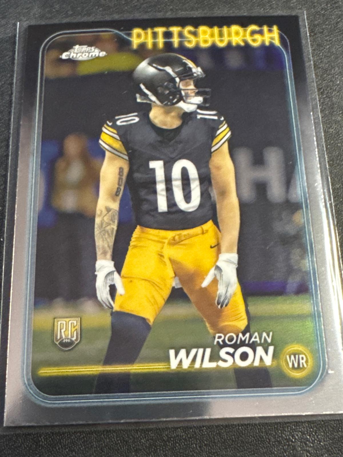 Roman Wilson #230 Football Cards 2024 Topps Chrome