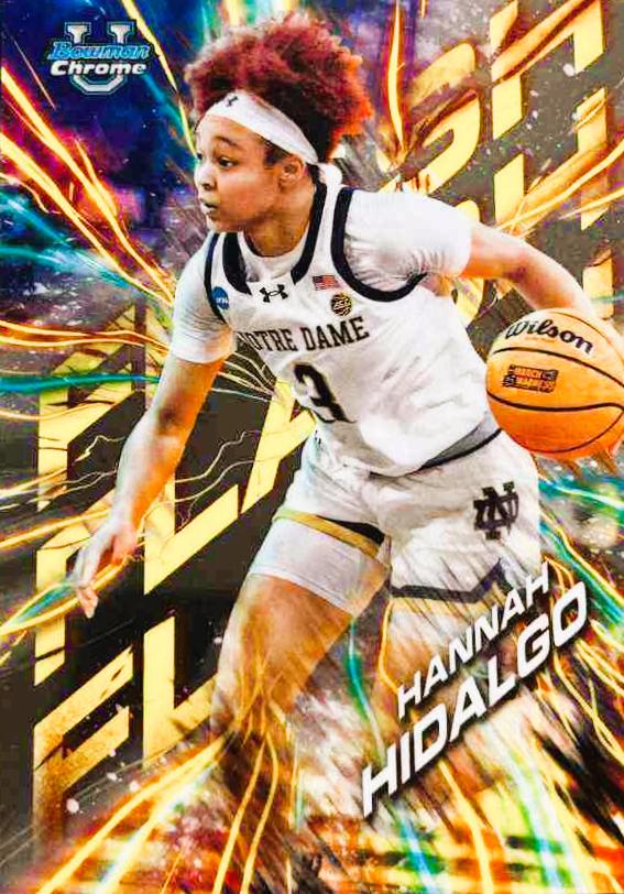Hannah Hidalgo #FL-22 Basketball Cards 2024 Bowman Chrome University Flash