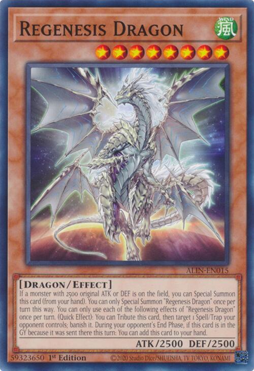Regenesis Dragon ALIN-EN015 YuGiOh Alliance Insight