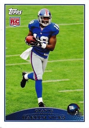 Hakeem Nicks #335 Football Cards 2009 Topps