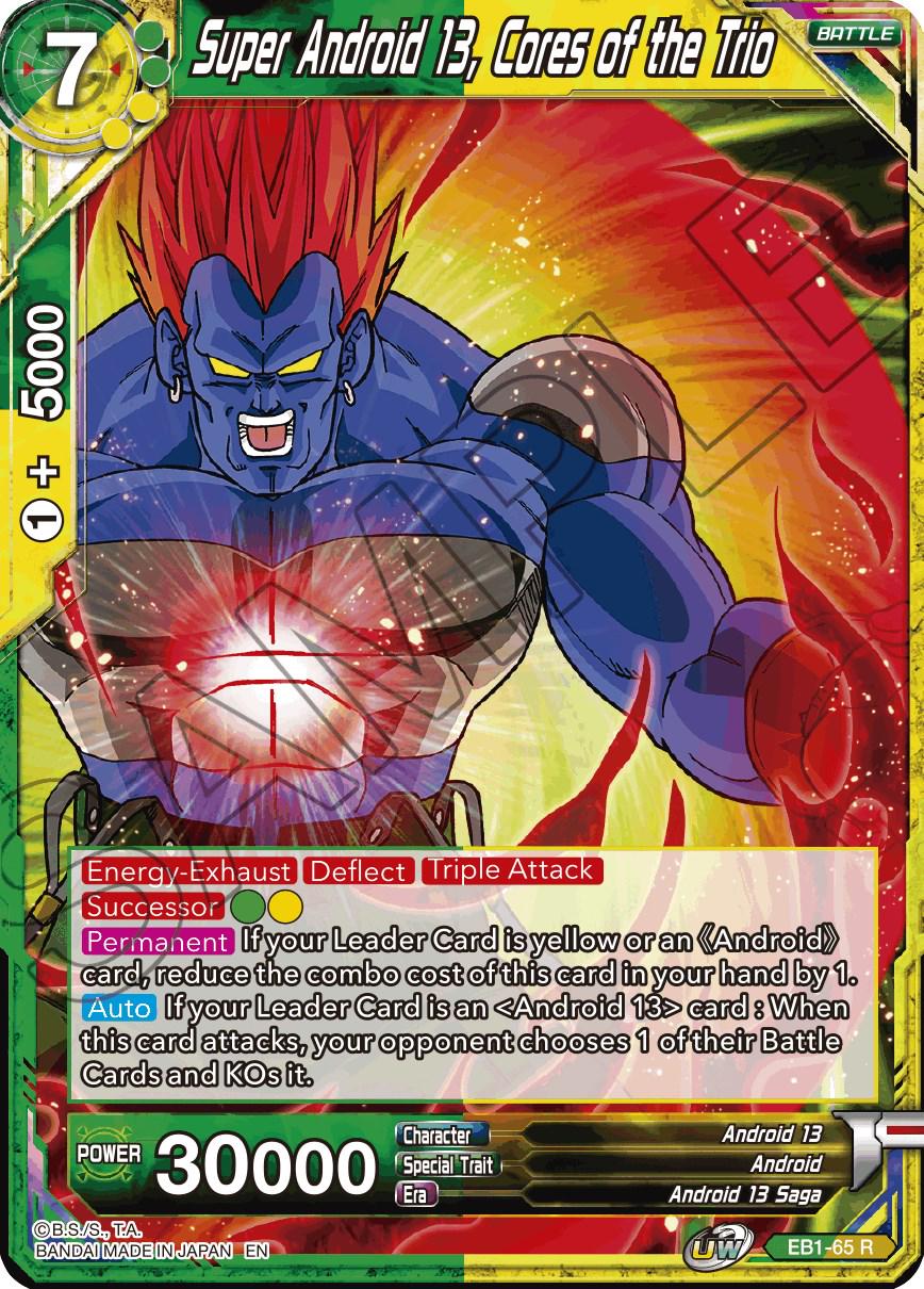 Super Android 13, Cores of the Trio EB1-65 Dragon Ball Super Battle Evolution Booster