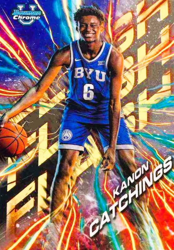 Kanon Catchings #FL-15 Basketball Cards 2024 Bowman Chrome University Flash