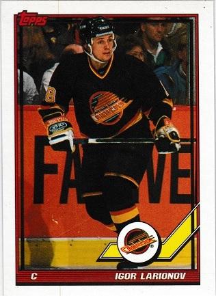 Igor Larionov #480 1991-92 Topps Hockey