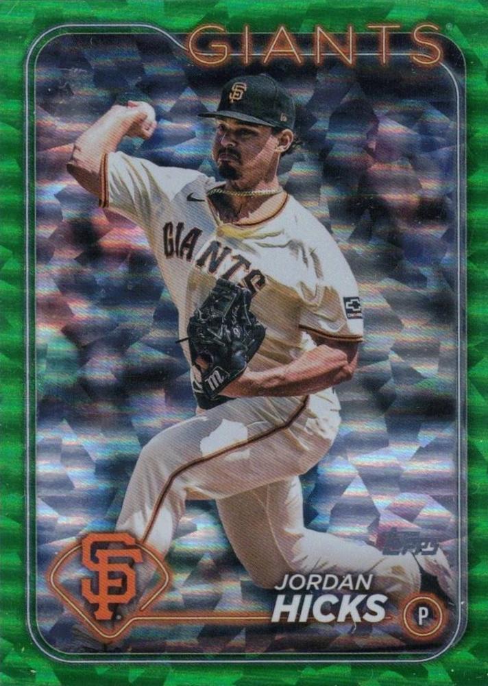 Jordan Hicks [Green Crackle Foilboard] #US287