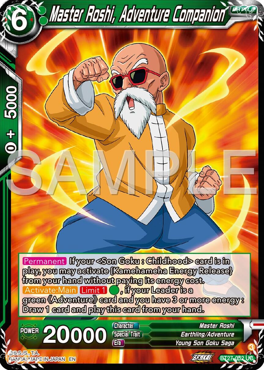 Master Roshi, Adventure Companion BT27-052 Dragon Ball Super: History of Z