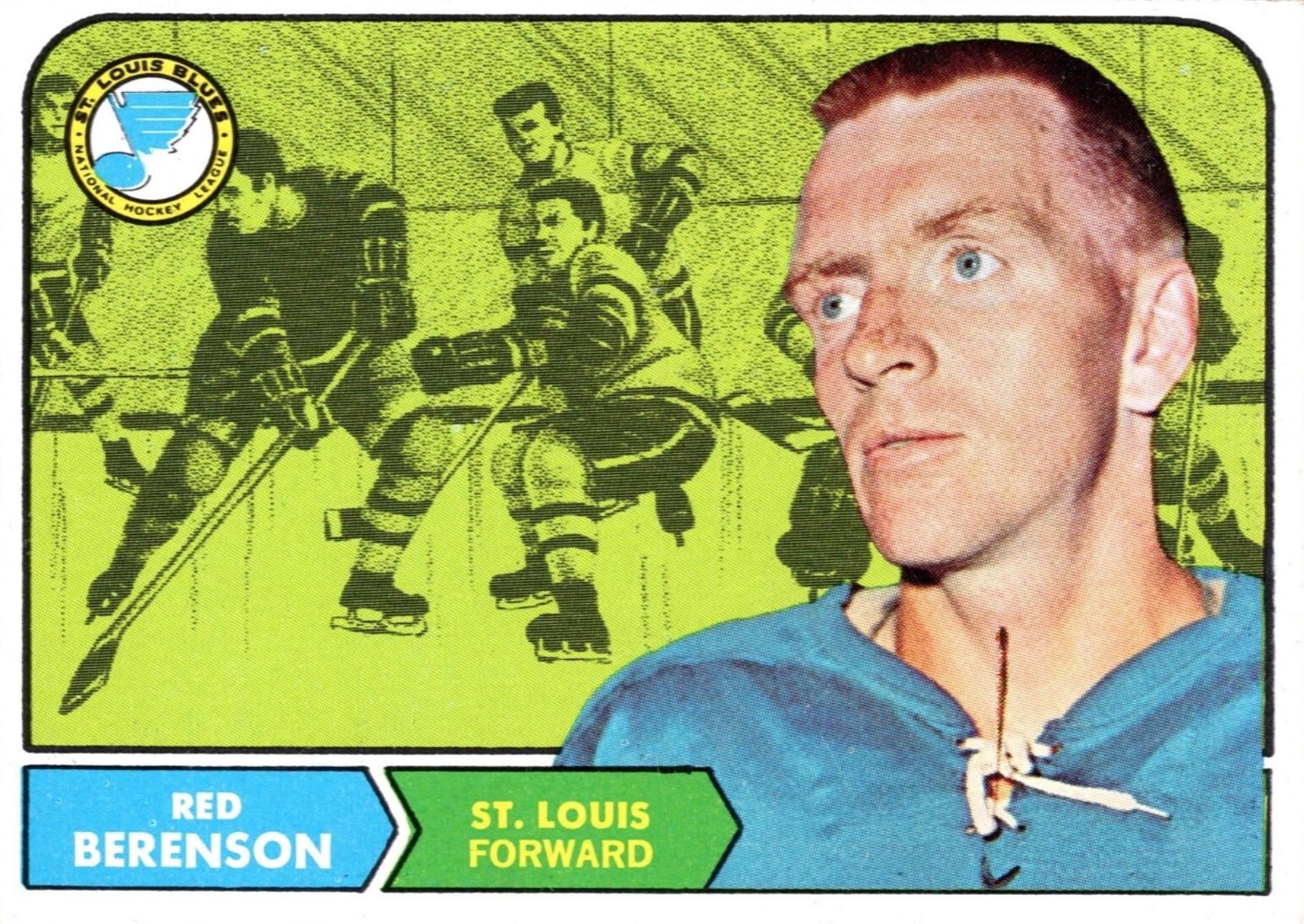 Red Berenson #114 Hockey Cards 1968 Topps