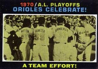 1970 A.L. Playoffs Orioles Celebrate