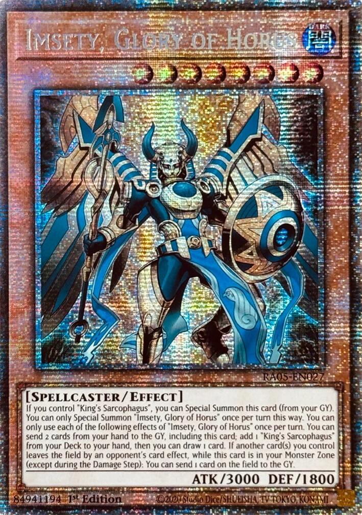 Imsety, Glory of Horus [Starlight Rare] RA05-EN027 Prices | YuGiOh Rarity  Collection 5 | YuGiOh Cards