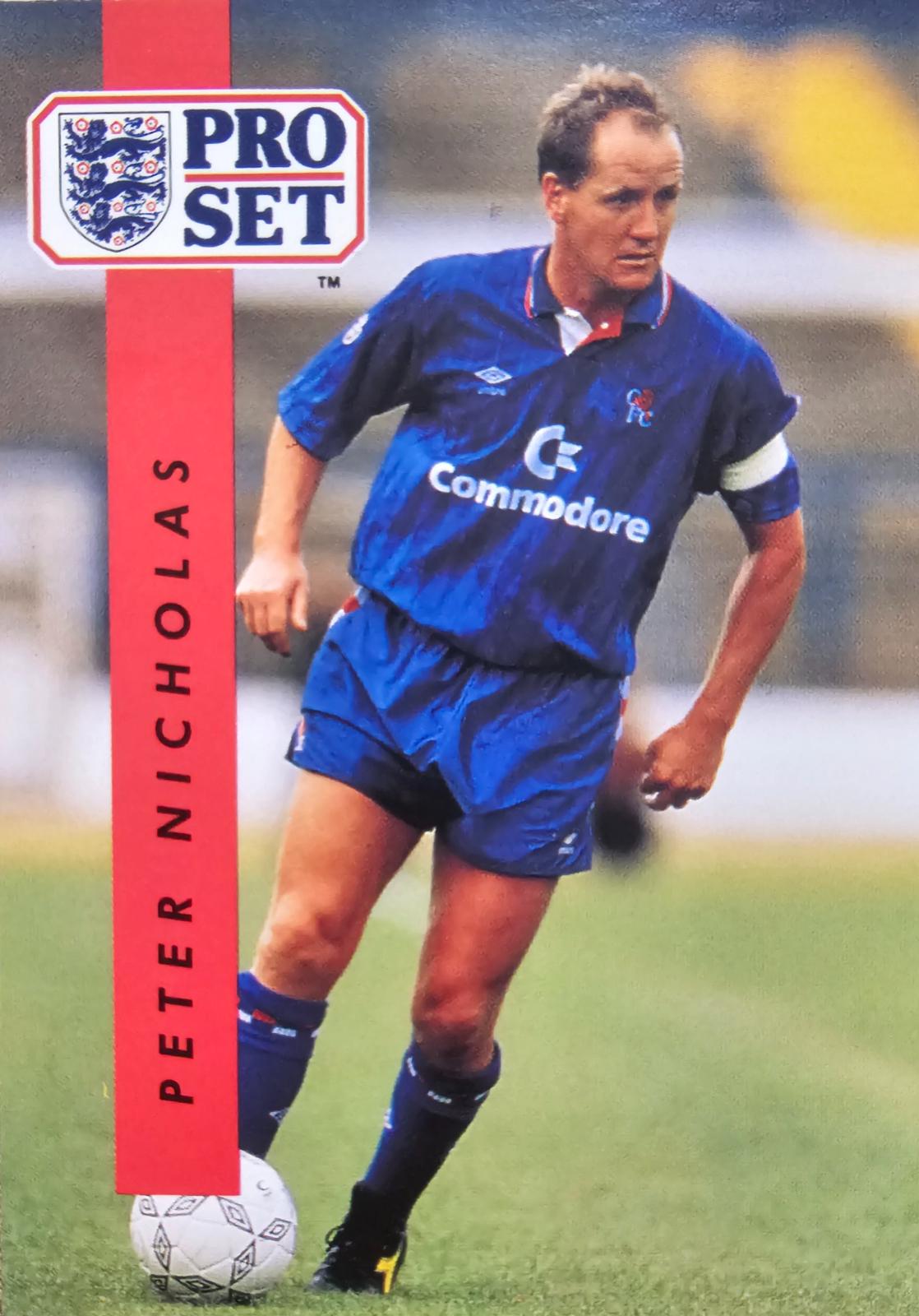 Peter Nicholas #34 Soccer Cards 1990 Pro Set