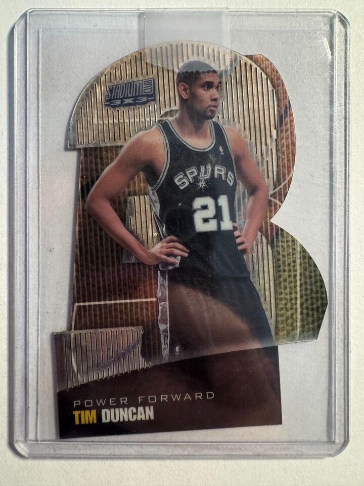 Tim Duncan #5A Basketball Cards 1999 Stadium Club 3X3