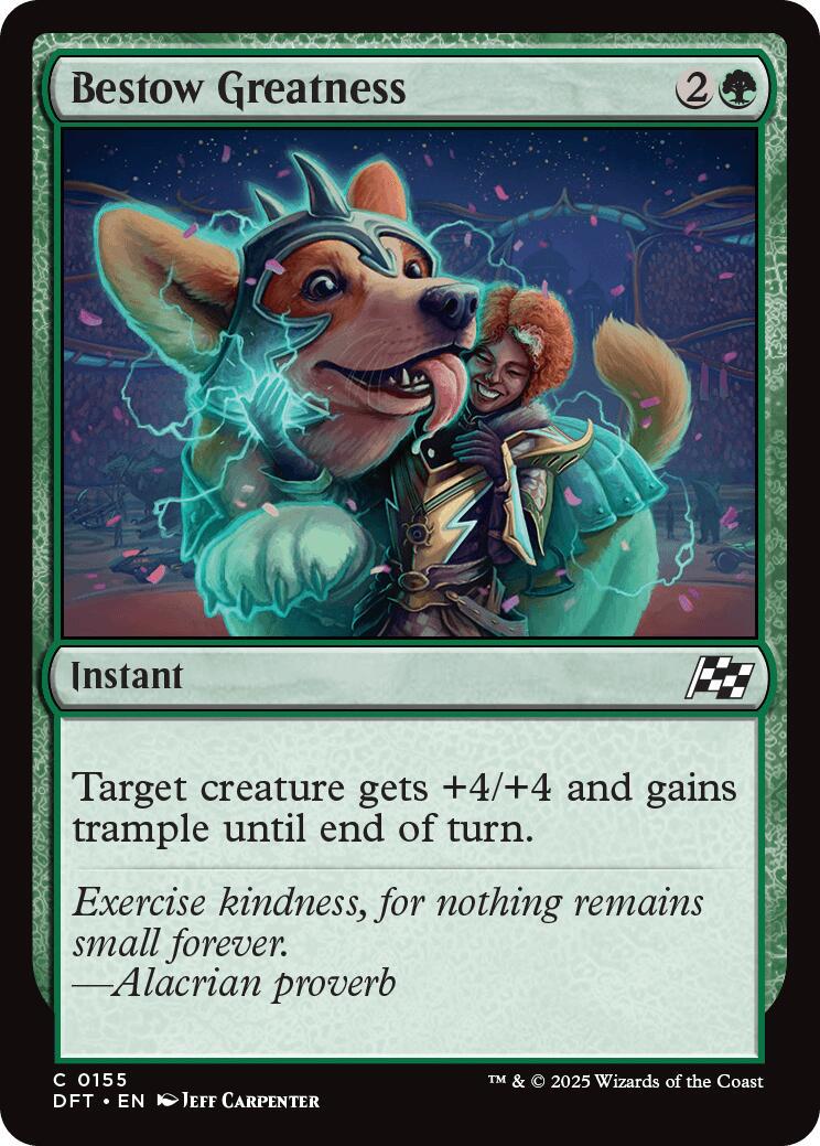 Bestow Greatness (Magic Aetherdrift)