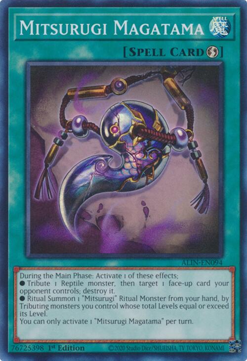 Mitsurugi Magatama ALIN-EN094 YuGiOh Alliance Insight