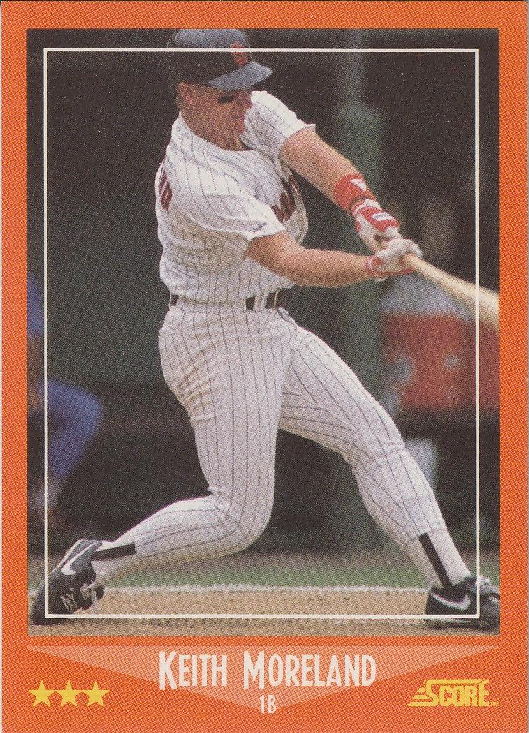 Keith Moreland #9T 1988 Score Traded Baseball