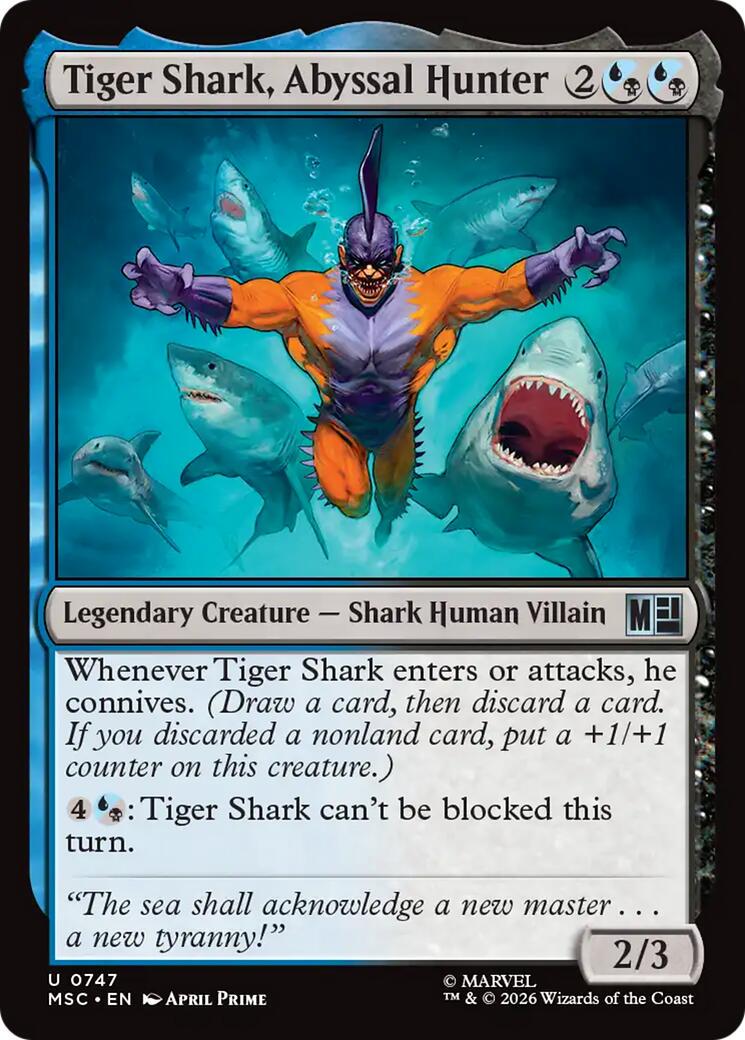 Tiger Shark, Abyssal Hunter (Magic Marvel Super Heroes Commander)