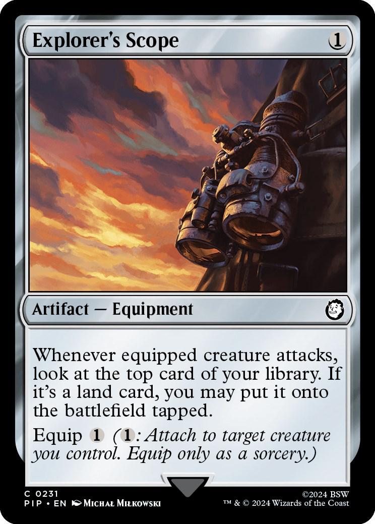 Explorer's Scope [Foil] (Magic Fallout)