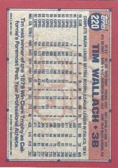 Back Of Card | Tim Wallach Baseball Cards 1991 Topps