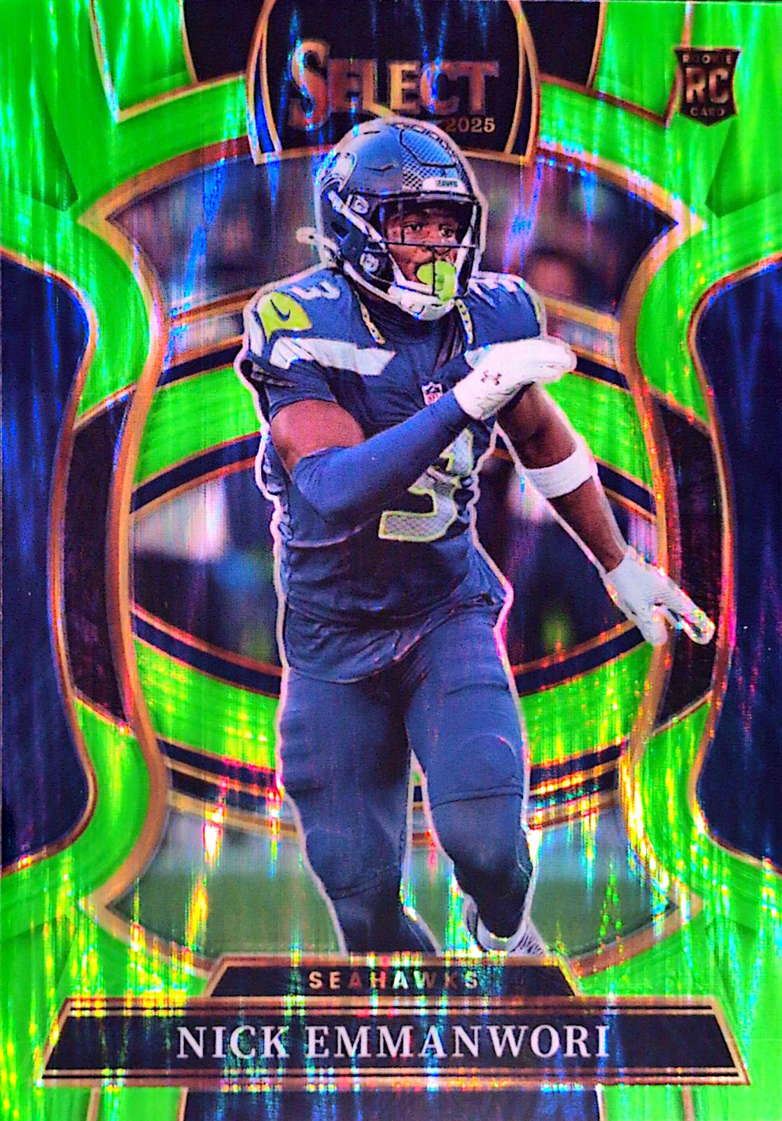 Nick Emmanwori [Neon Green Prizm Shock] #15 Prices | 2025 Panini
