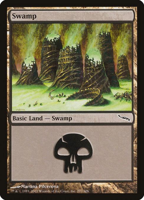 Swamp #297 Magic Mirrodin