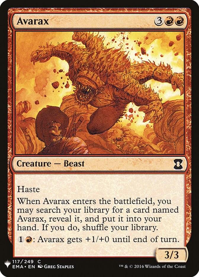Avarax #117 Magic The List Reprints