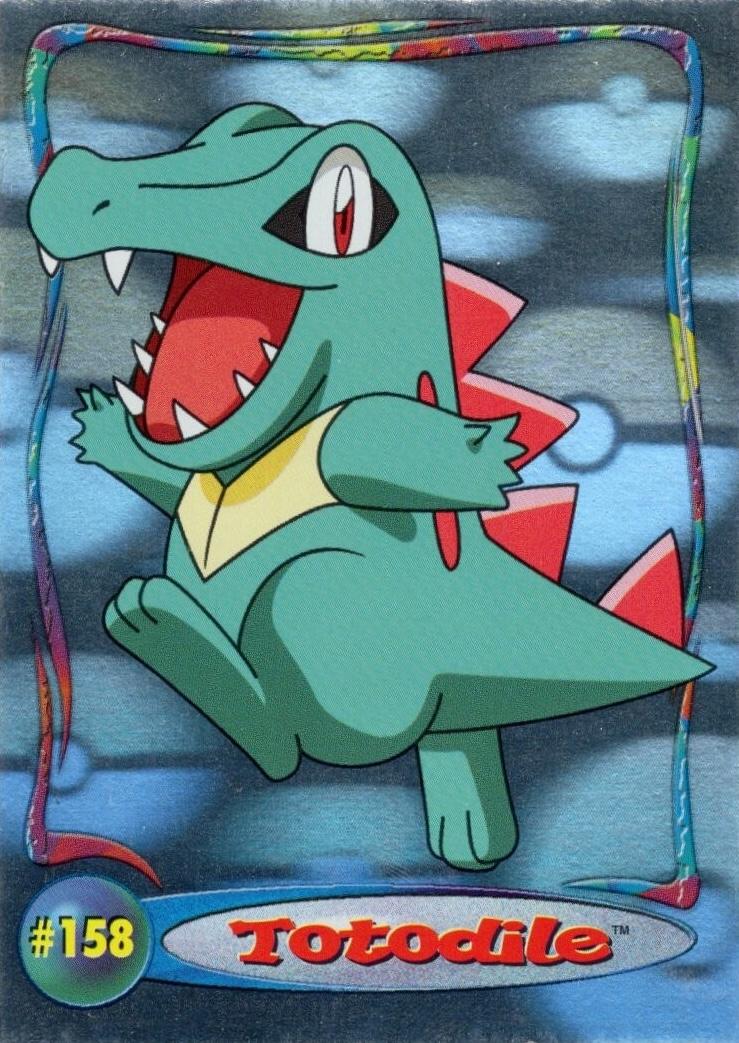Totodile #158 Pokemon 2001 Topps Johto Hologram