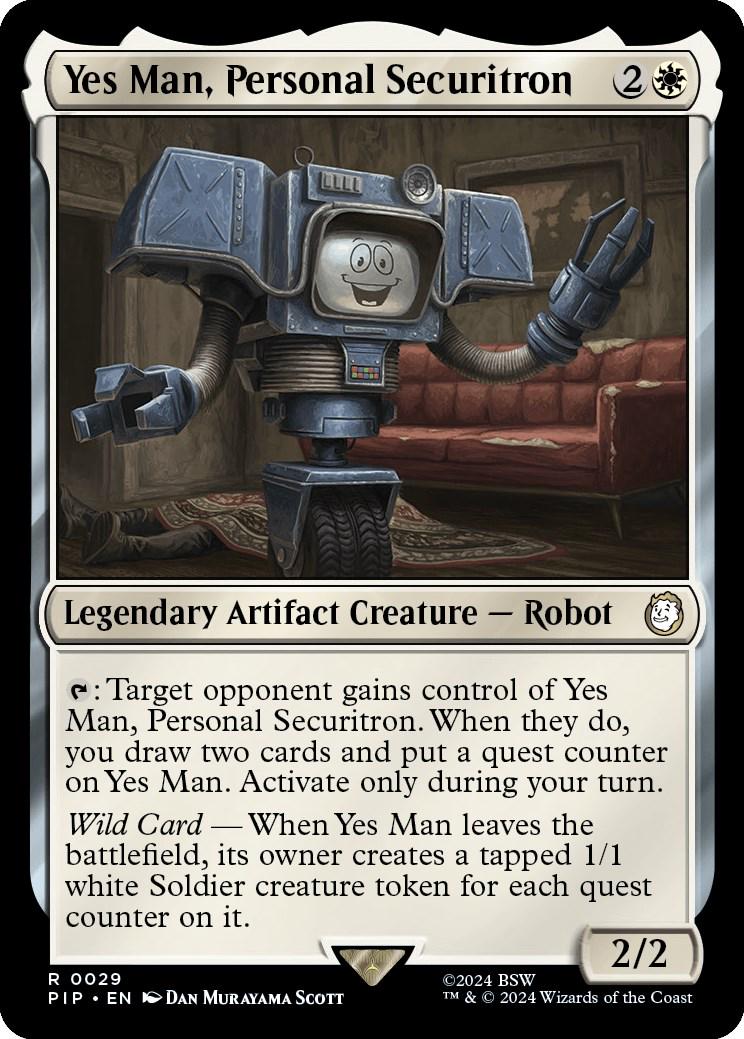 Yes Man, Personal Securitron #29 Magic Fallout