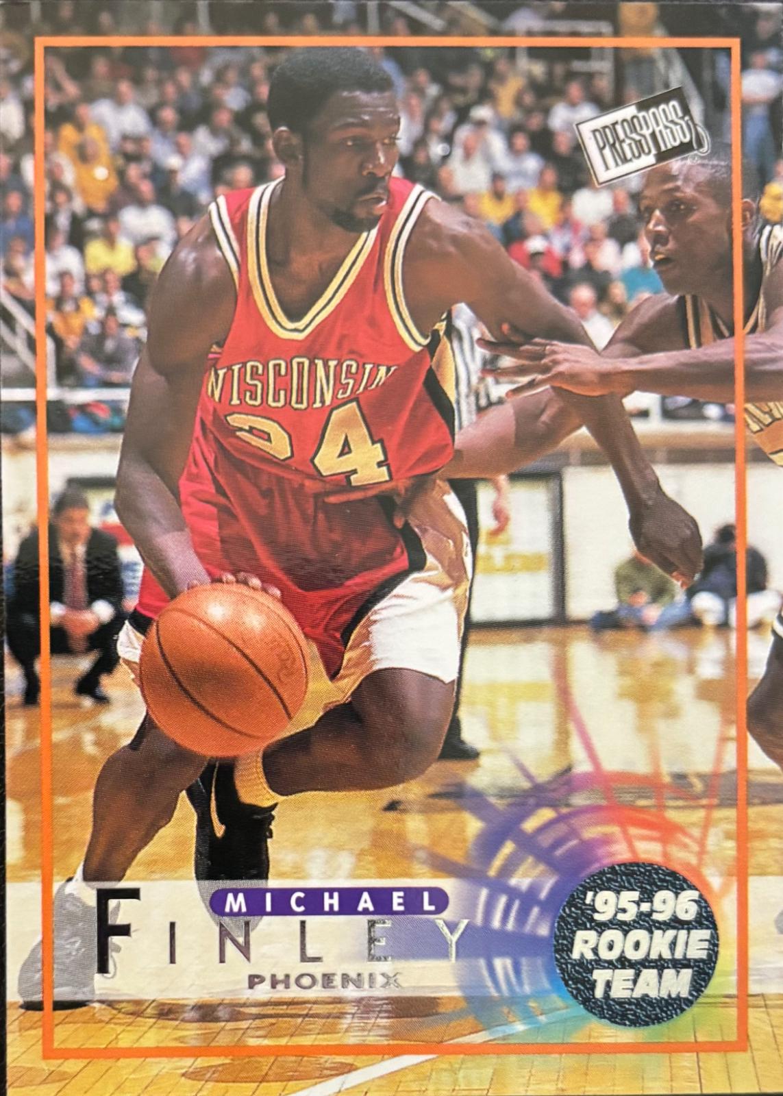 Michael Finley #36 Basketball Cards 1996 Press Pass