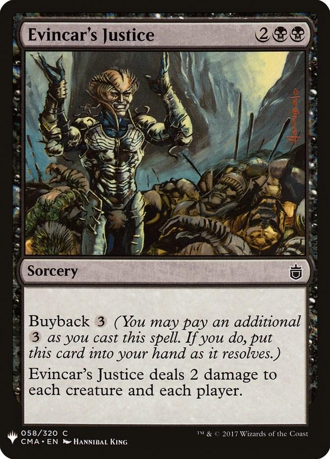 Evincar's Justice (Magic The List Reprints)