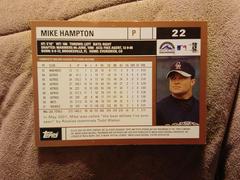 Photo | Mike Hampton Baseball Cards 2002 Topps Opening Day