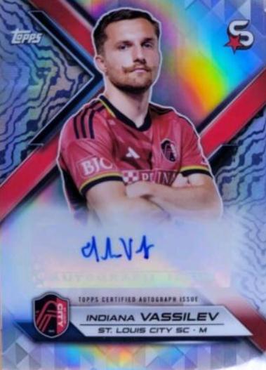 Indiana Vassilev #SA-IV Soccer Cards 2024 Topps Superstars MLS Superstar Autograph