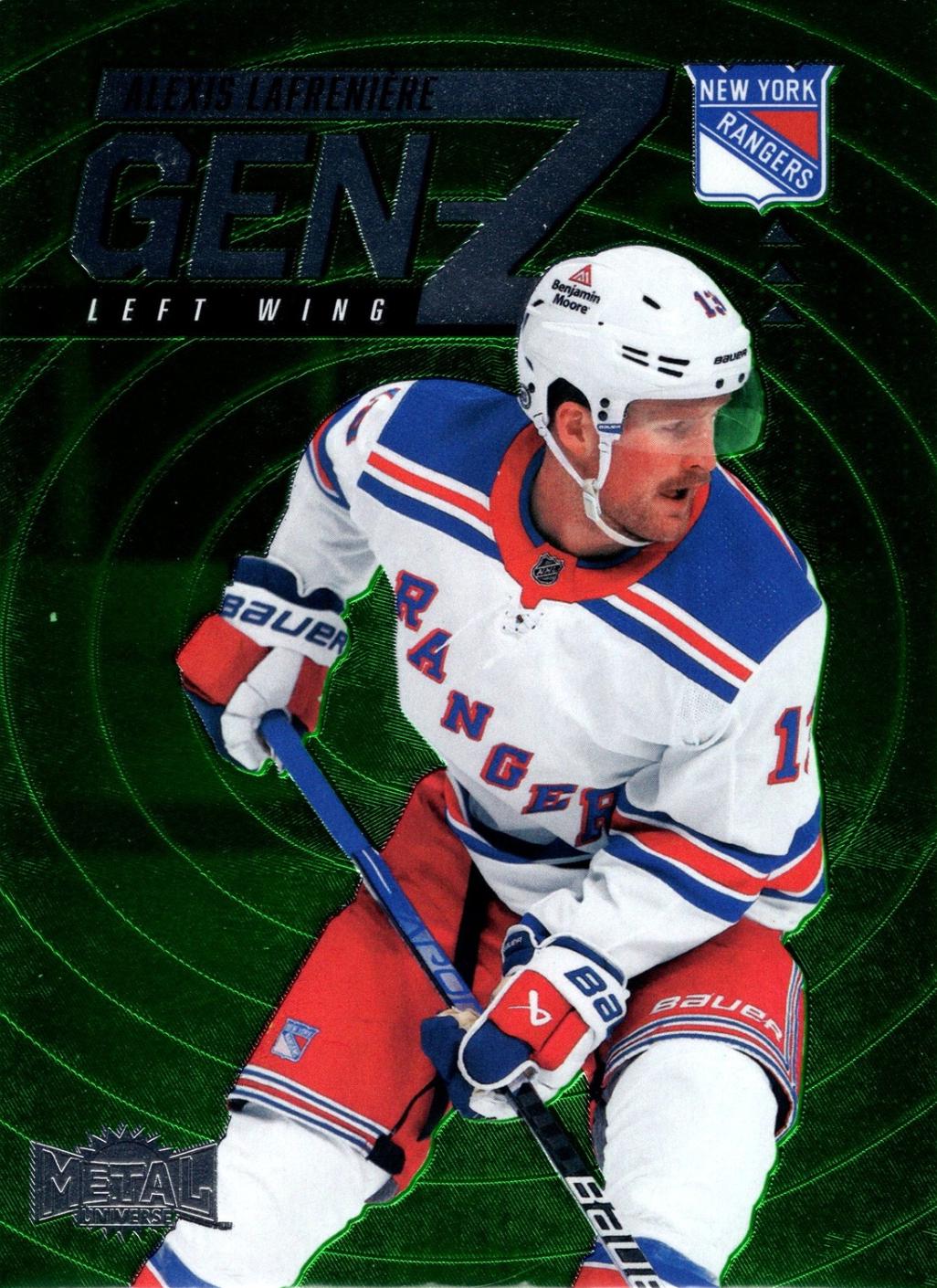 Alexis Lafreniere #GZ-7 2024 Skybox Metal Universe Gen Z Autograph Hockey