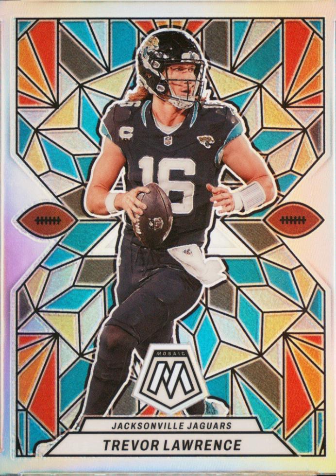 Trevor Lawrence #SG-2 Football Cards 2024 Panini Mosaic Stained Glass