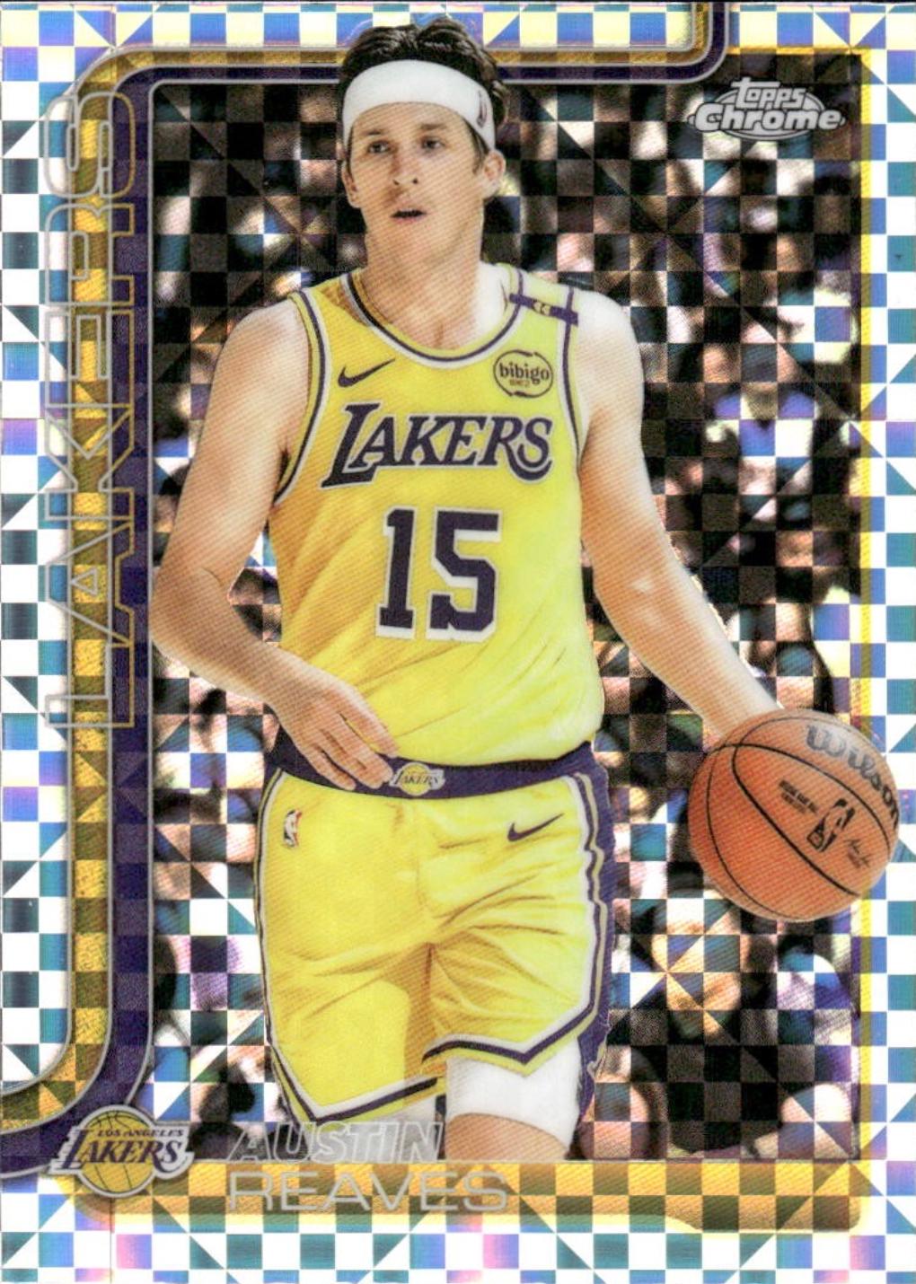 2025 Topps Chrome Austin Reaves [X-Fractor] #126 card