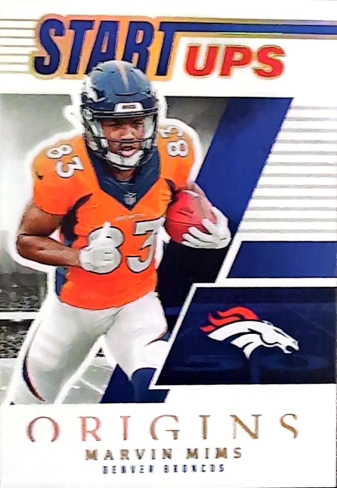 Marvin Mims #SU-8 Football Cards 2023 Panini Origins Start Ups