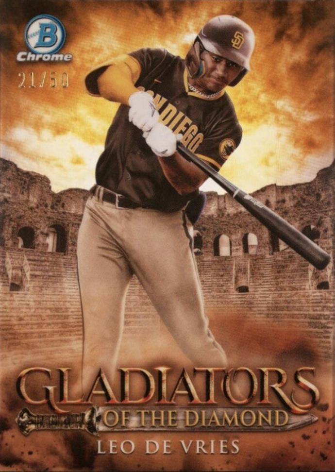 Leo De Vries [Gold Refractor] #GOTD-19 Prices | 2024 Bowman Chrome